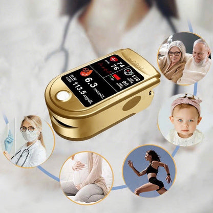 🩸Health America Subsidized Product | Professional 12in1 Glucose & Vital Signs Monitor-Painless. Fast. Precise& FDA-Backed(Made in California. USA)