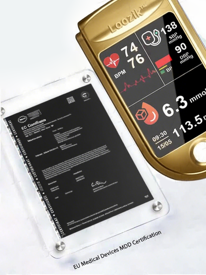 🩸Health America Subsidized Product | Professional 12in1 Glucose & Vital Signs Monitor-Painless. Fast. Precise& FDA-Backed(Made in California. USA)