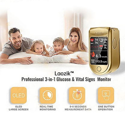 🩸Health America Subsidized Product | Professional 12in1 Glucose & Vital Signs Monitor-Painless. Fast. Precise& FDA-Backed(Made in California. USA)